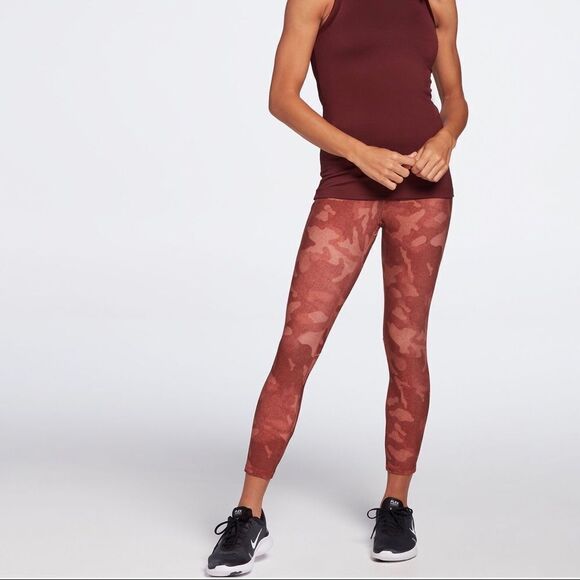 🆕 CALIA Energize Mid Rise 7/8 Legging Soft Camo Terra Cotta Size XXL NWT - Picture 6 of 6